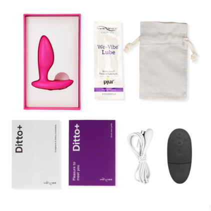 WE-VIBE - DITTO+ PLUG ANAL VIBRADOR ROSA