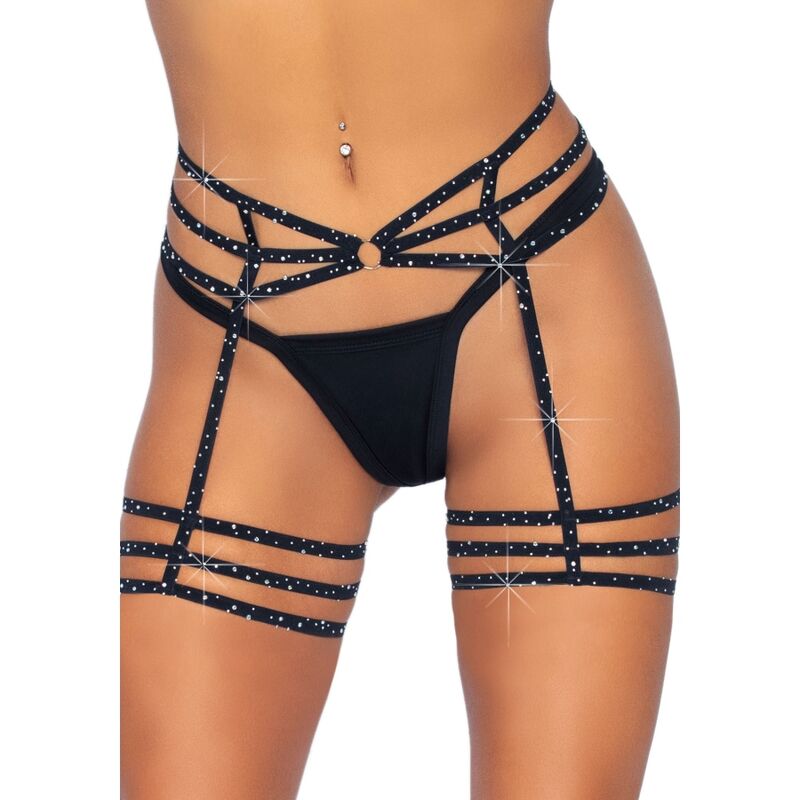 LEG AVENUE - PORTE-JARRETELLES DIAMANTS TAILLE UNIQUE