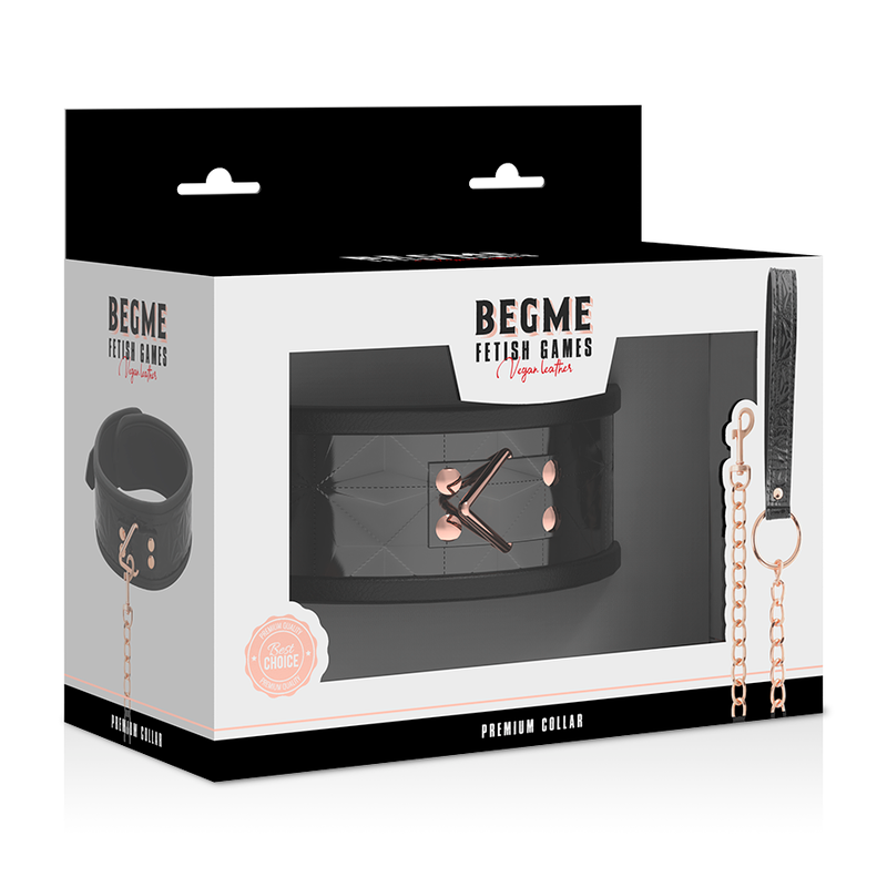 BEGME - BLACK EDITION NEOPRENE LINING VEGAN LEATHER NECKLACE