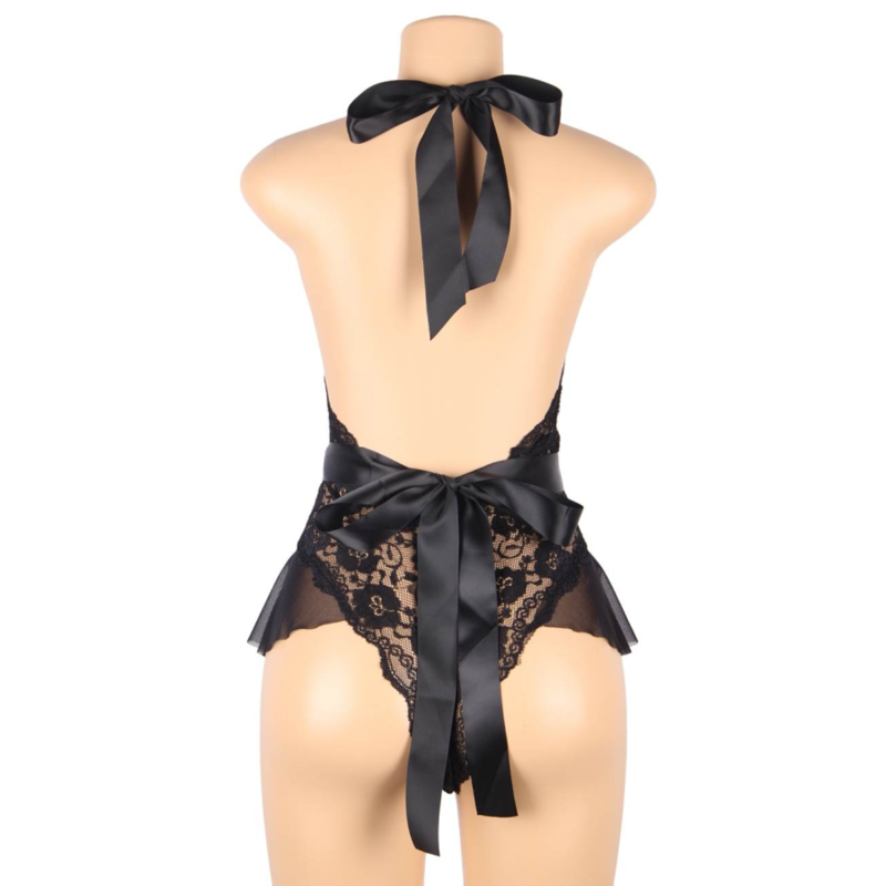 QUEEN LINGERIE - LOW-WIDTH LACE TEDDY L/XL
