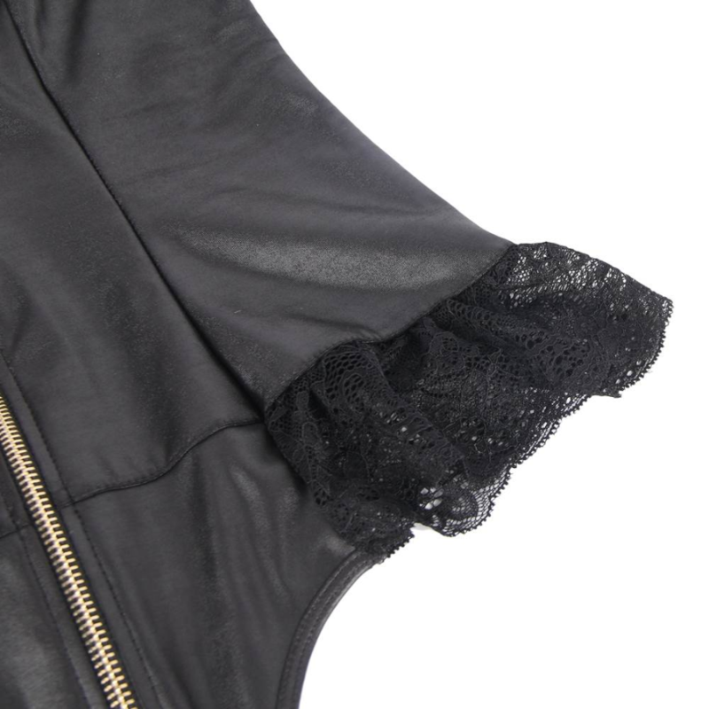 QUEEN LINGERIE - ZIPPERED TEDDY S/M