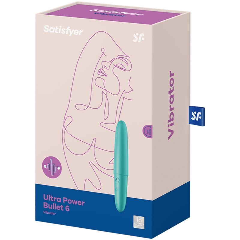 SATISFYER - ULTRA POWER BULLET 6 BULLET VIBRANT TURQUOISE