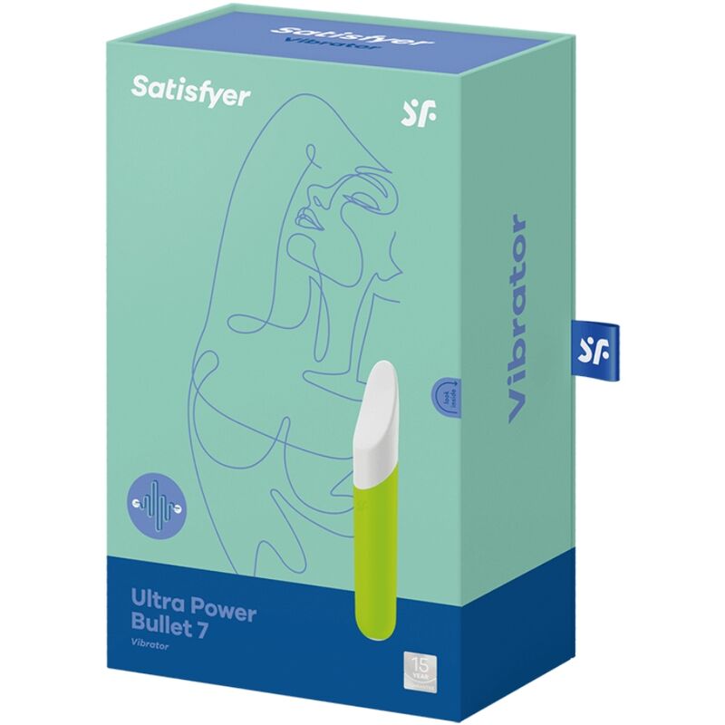 SATISFYER - ULTRA POWER BULLET 7 BULLET VIBRANTE VERTE