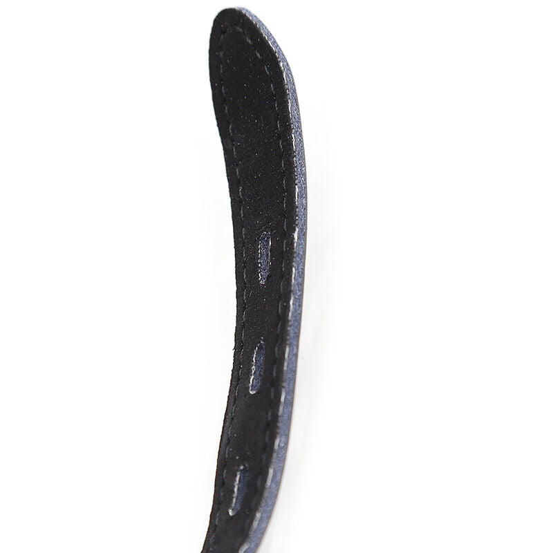 OHMAMA FETISH - SILICONE GAG WITH LEATHER STRAP (PADLOCK INCLUDED)