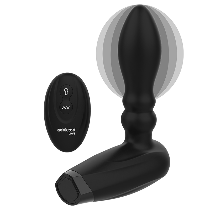 ADDICTED TOYS - PLUG GONFLABLE TÉLÉCOMMANDÉ 10 MODES DE VIBRATIONS