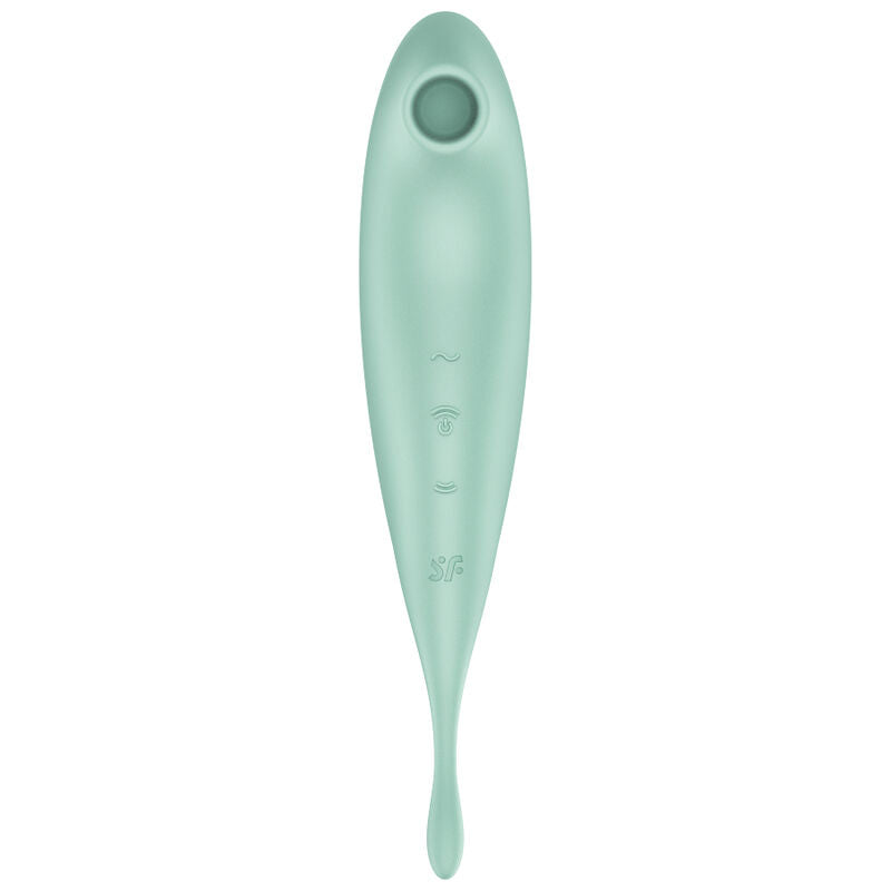 SATISFYER - TWIRLING PRO+ STIMULATOR AND VIBRATOR APP RED