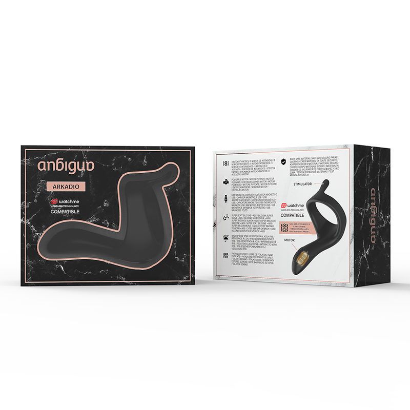 ANBIGUO - ARKADIO GLANDS & PERINEUM STIMULATOR COMPATIBLE WITH WATCHME WIRELESS TECHNOLOGY