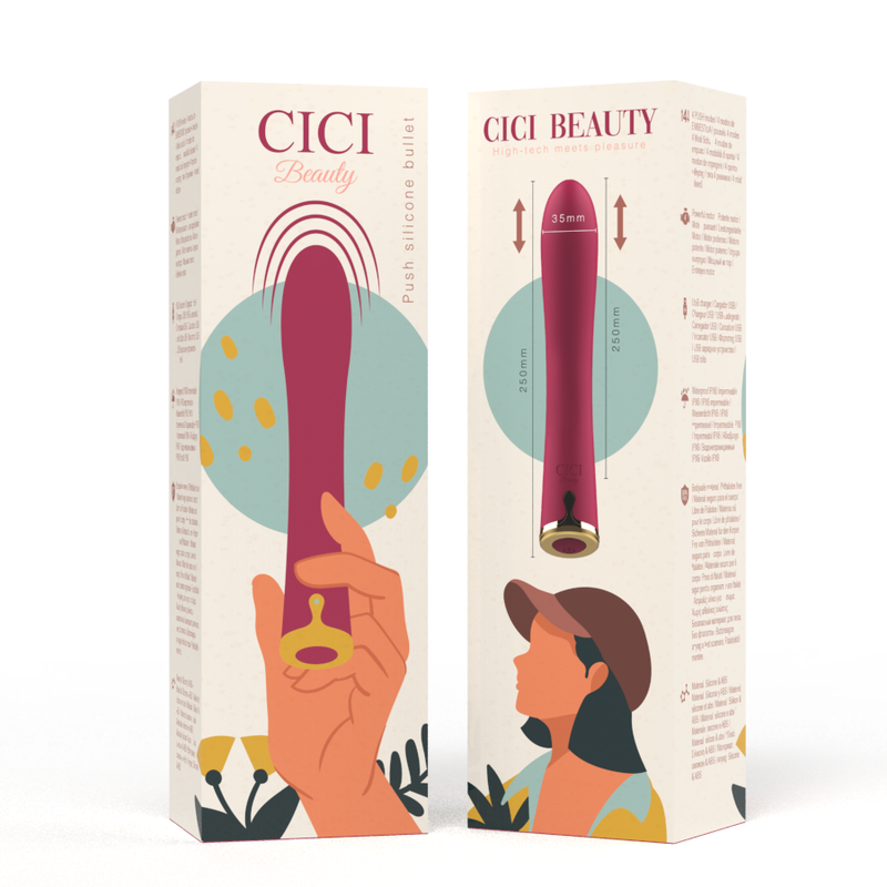CICI BEAUTY - VIBRATEUR EN SILICONE DE QUALITÉ SUPÉRIEURE ET INTÉRIEURE
