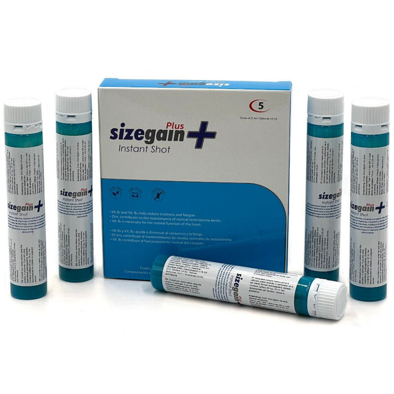 500 COSMETICS - SIZEGAIN PLUS INSTANT SHOT INTELLIGENT MALE 5 UNITS