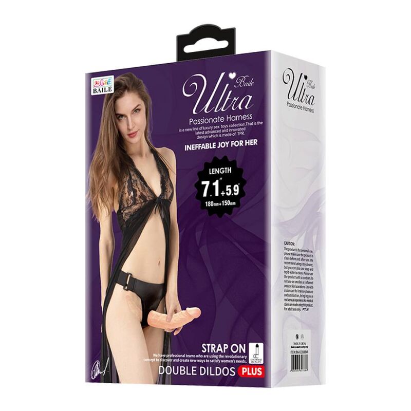 DANCE - ULTRA PASSIONATE HARNESS DOUBLE DILDOS WITH HARNESS