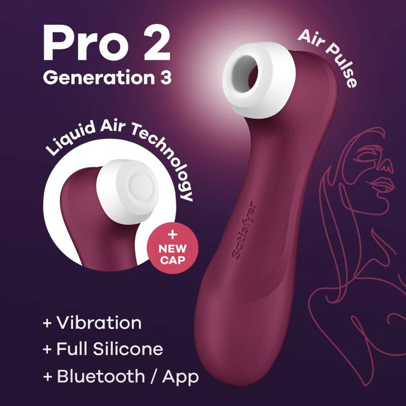 SATISFYER - PRO 2 GENERATION 3 GARNET BLUETOOTH & APP