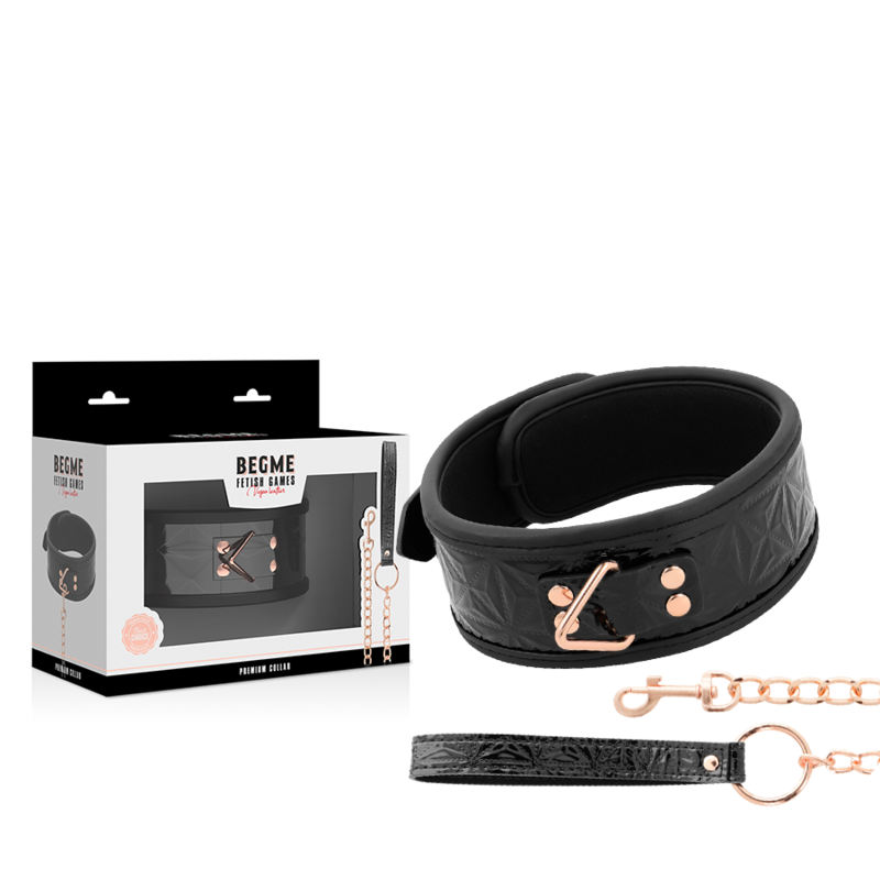 BEGME - BLACK EDITION NEOPRENE LINING VEGAN LEATHER NECKLACE
