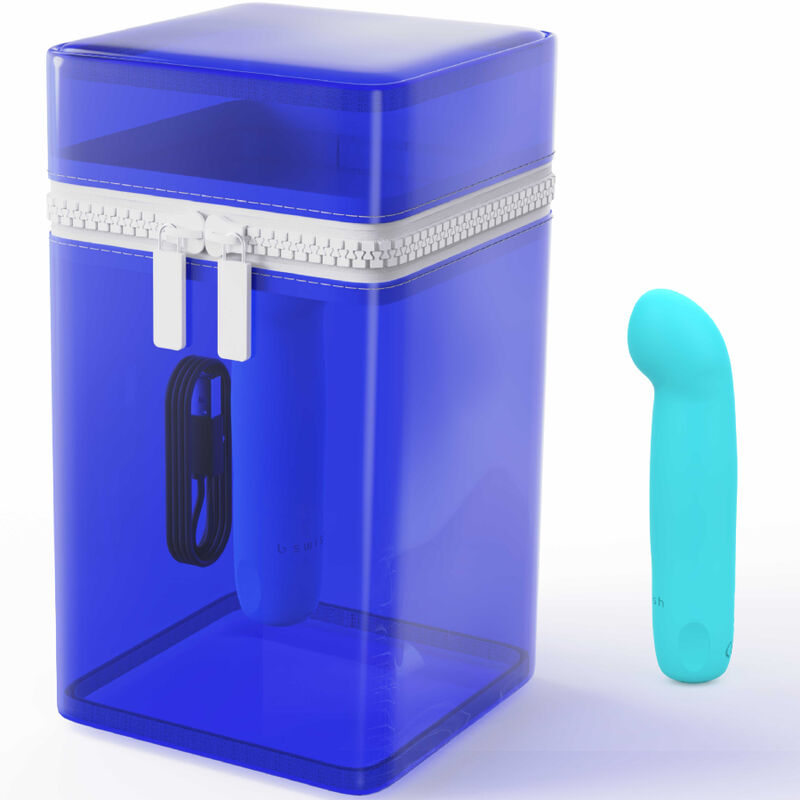 B SWISH - BCUTE CURVE INFINITE CLASSIC VIBRATEUR RECHARGEABLE EN SILICONE BLEU EN ÉDITION LIMITÉE