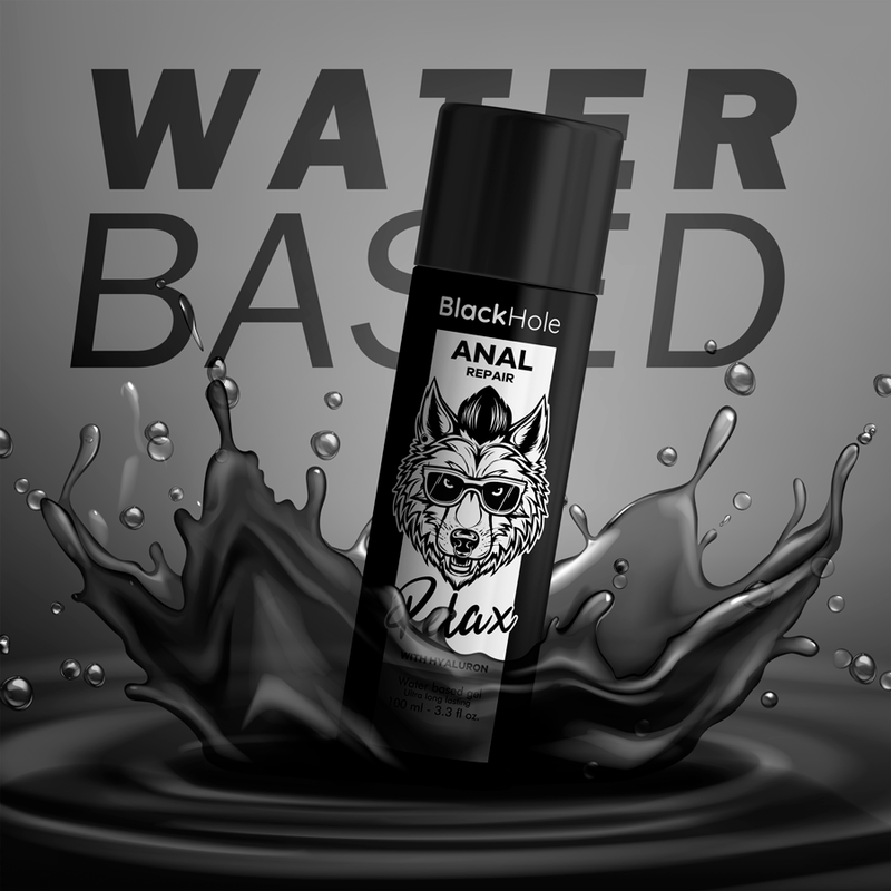 BLACK HOLE - SOIN RÉPARATEUR ANAL À BASE D'EAU RELAX AVEC HYALURON 100 ML
