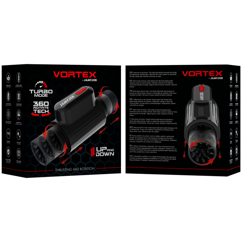 JAMYJOB - VORTEX TURBO MASTURBATOR WITH THRUST AND 360 UP AND DOWN ROTATION
