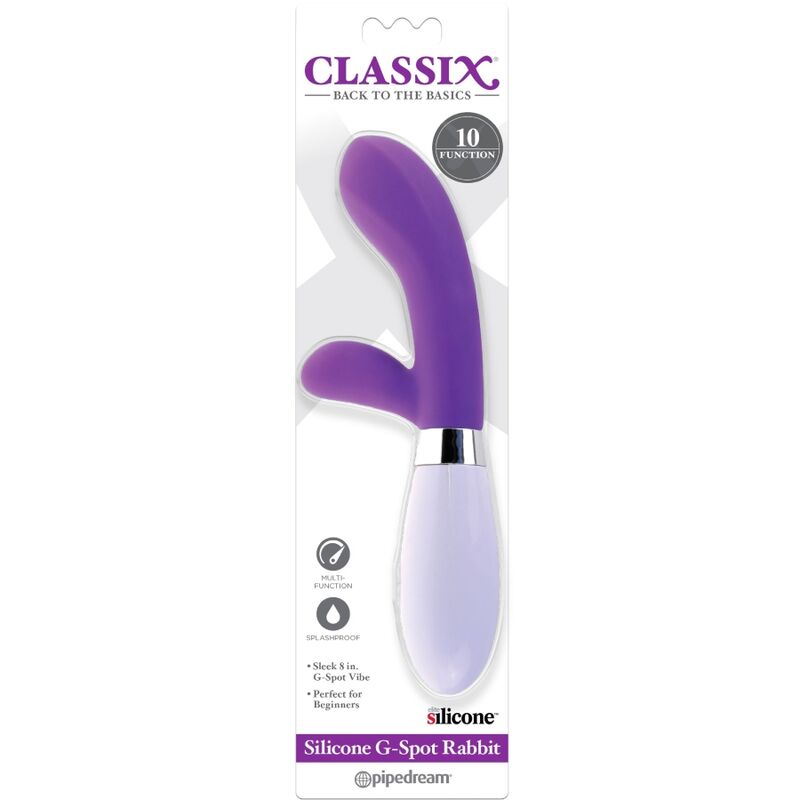 CLASSIX - VIBRATEUR POINT G EN SILICONE VIOLET POUR LAPIN