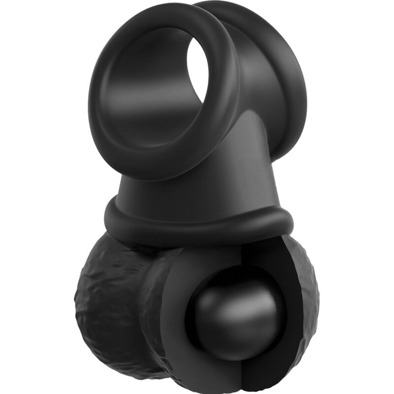 KING COCK - ELITE RING WITH SILICONE TESTICLES
