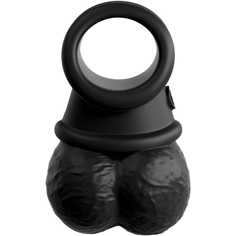 KING COCK - ELITE RING WITH SILICONE TESTICLES