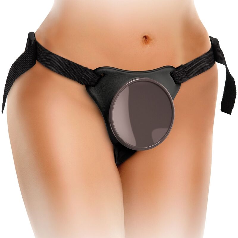 KING COCK - ELITE DELUXE ADJUSTABLE HARNESS KIT WITH RING WITH TESTICLES & DILDO 20.3 CM