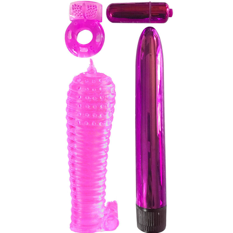 CLASSIX - KIT FOR COUPLES WITH RING, CASE AND PINK BULLETS