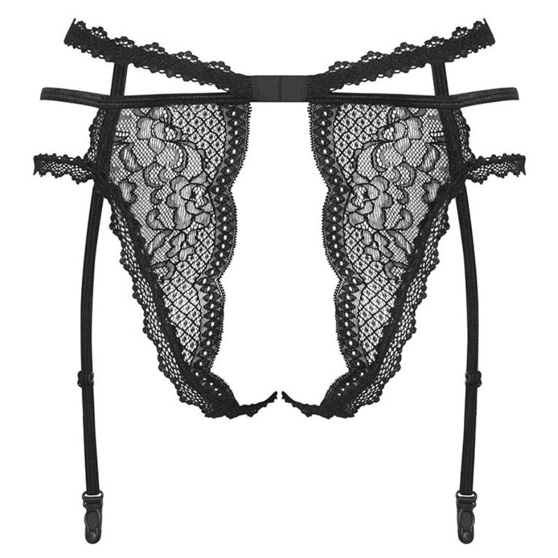 OBSESSIVE - PORTE-JARRETELLES NOIR PEARLOVE XS/S