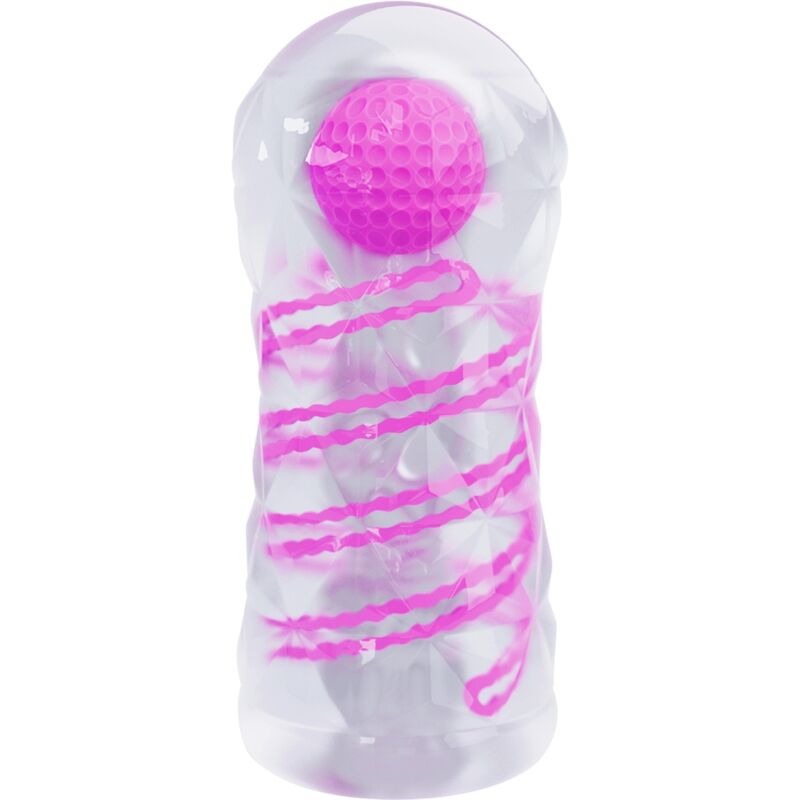 PRETTY LOVE - FANTASY INTERNAL SPIRAL AND BALLS TRANSPARENT MALE MASTURBATOR