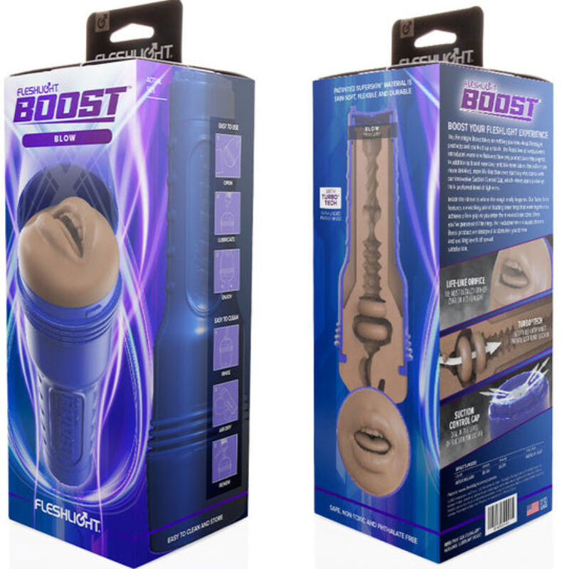 FLESHLIGHT BOOST - MOUTH MASTURBADOR BLOW MD FLESH RP