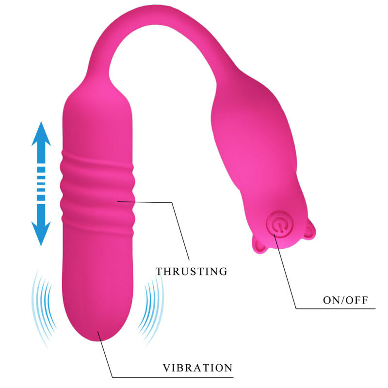 PRETTY LOVE - BULLET VIBRANT EN SILICONE ROSE NOBIKUMA