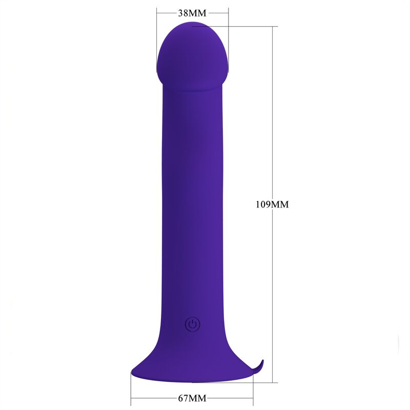 PRETTY LOVE - MURRAY YOUTH VIBRATING & RECHARGEABLE DILDO VIOLET