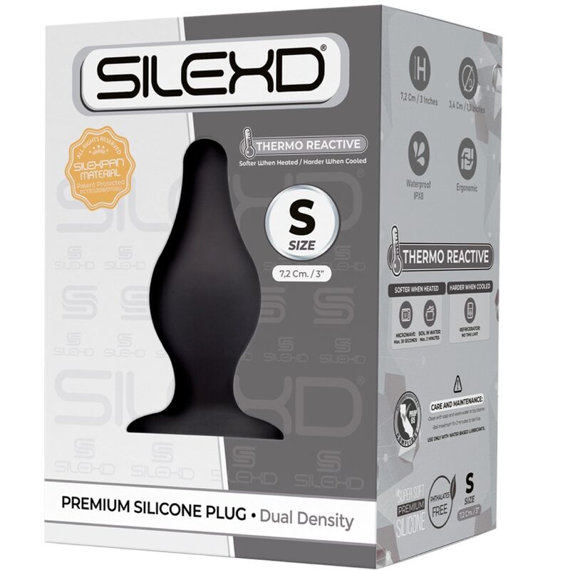 SILEXD - MODEL 2 ANAL PLUG PREMIUM SILICONE SILEXPAN PREMIUM THERMOREACTIVE SIZE S