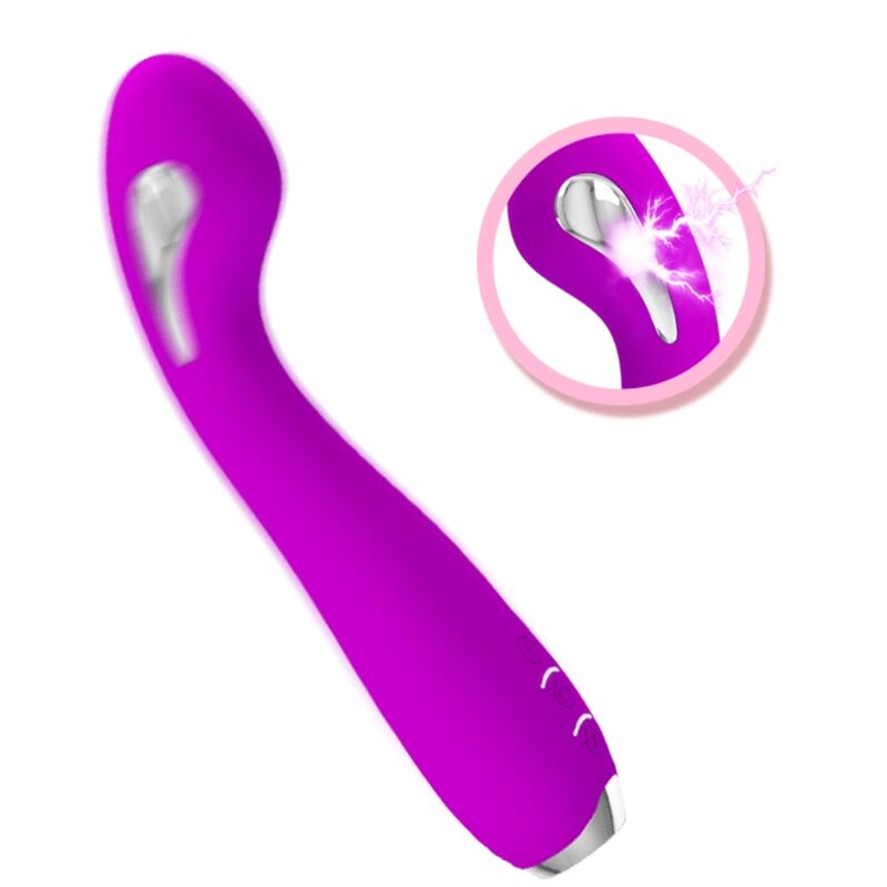 PRETTY LOVE - HECTOR RECHARGEABLE & WATERPROOF ELECTROSHOCK VIBRATOR PURPLE