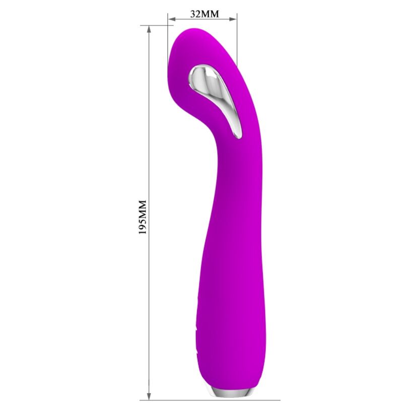 PRETTY LOVE - HECTOR RECHARGEABLE & WATERPROOF ELECTROSHOCK VIBRATOR PURPLE