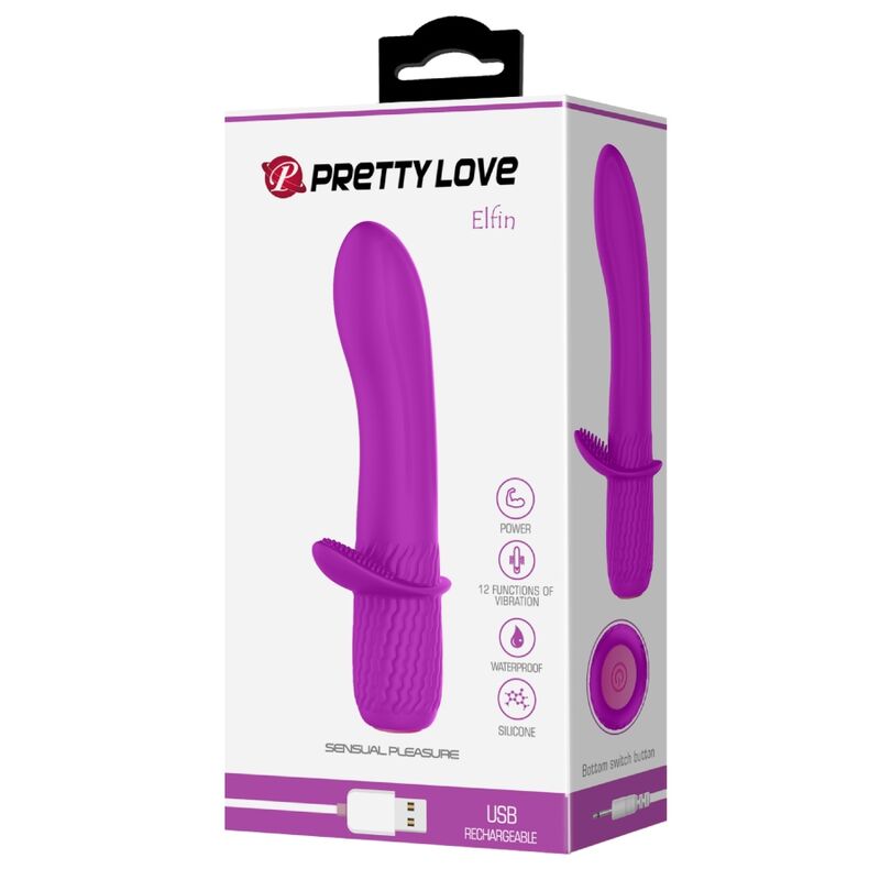 PRETTY LOVE - TROY RECHARGEABLE VIBRATOR PURPLE
