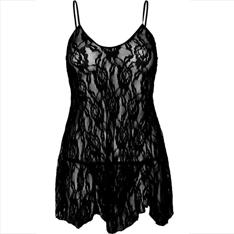 LEG AVENUE - CHEMISE DE NUIT EN DENTELLE À FLEURS