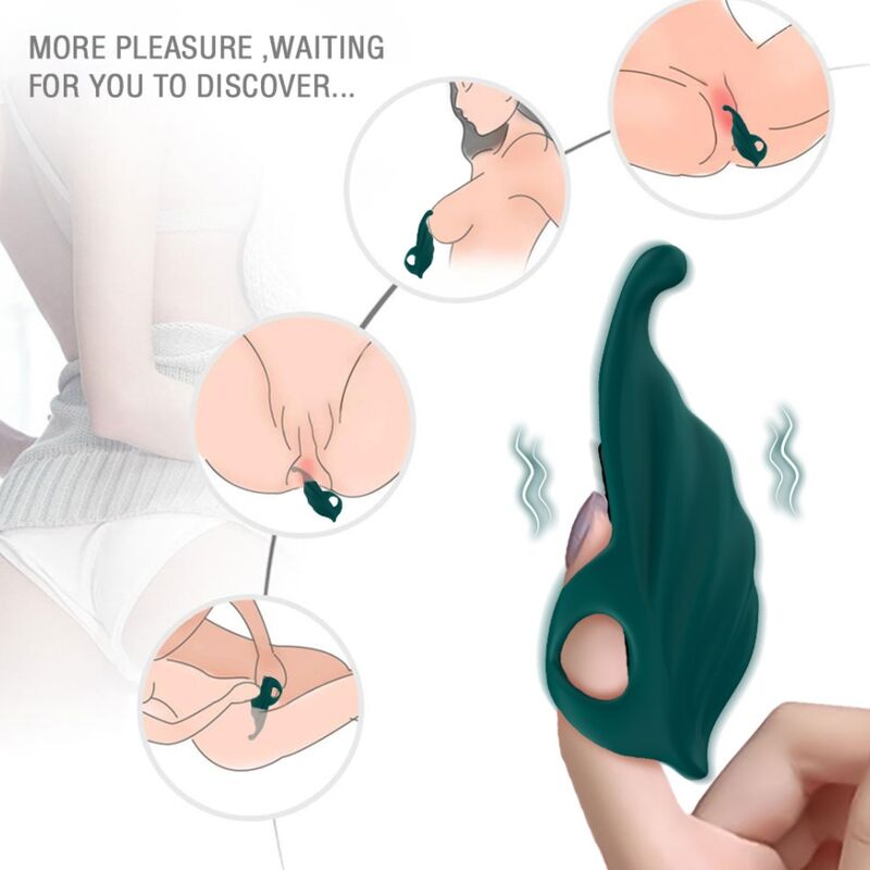 ARMONY - GREEN VIBRATOR & STIMULATOR THIMBLE