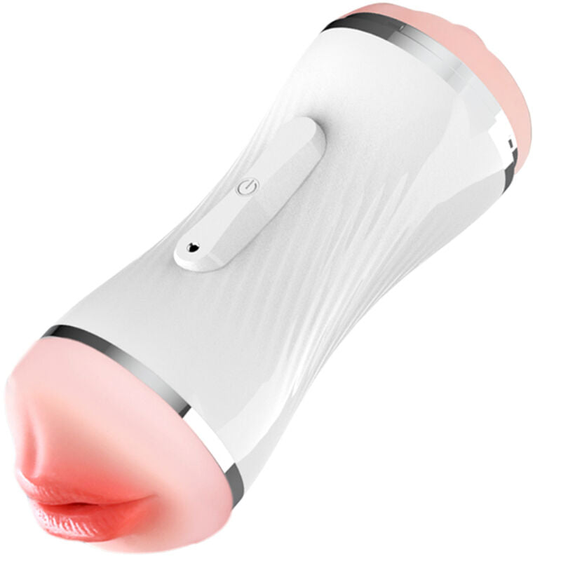 ARMONY - DOUBLE VIBRATING MASTURBATOR VAGINA & MOUTH WHITE