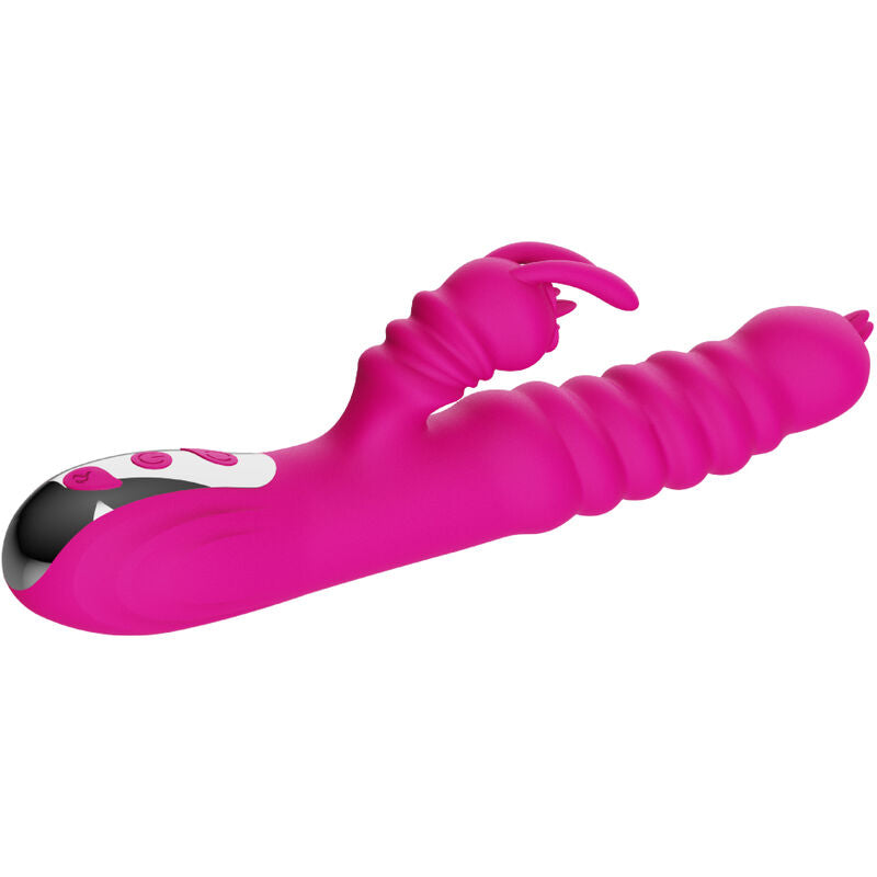 ARMONY - FUCHSIA DOUBLE-TONGUED RABBIT MULTIFUNCTION VIBRATOR WITH HEAT EFFECT