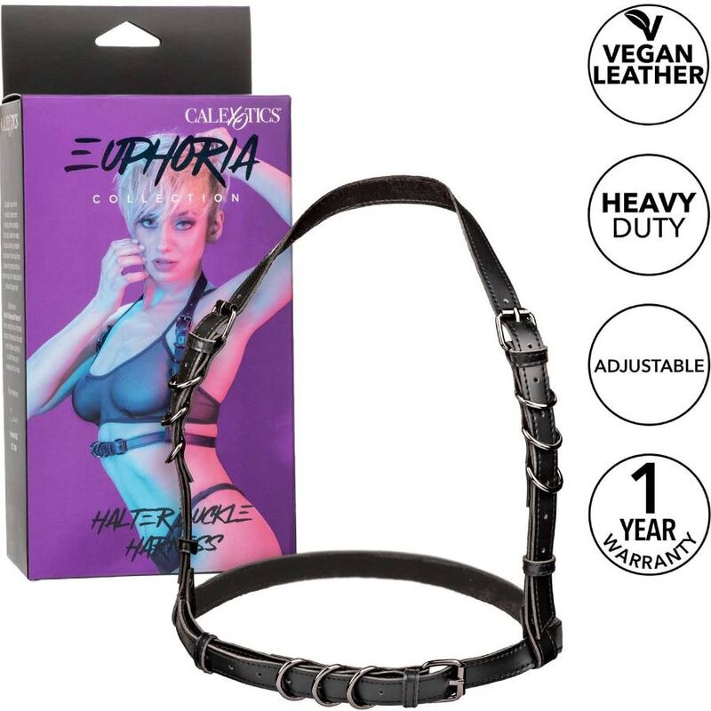 CALEXOTICS - EUPHORIA HATLER HARNESS WITH BUCKLE BLACK