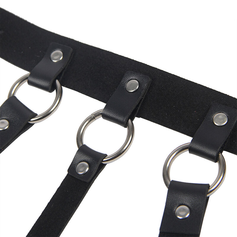 SUBBLIME - CHAIN CHEST HARNESS LARGE RING ONE SIZE