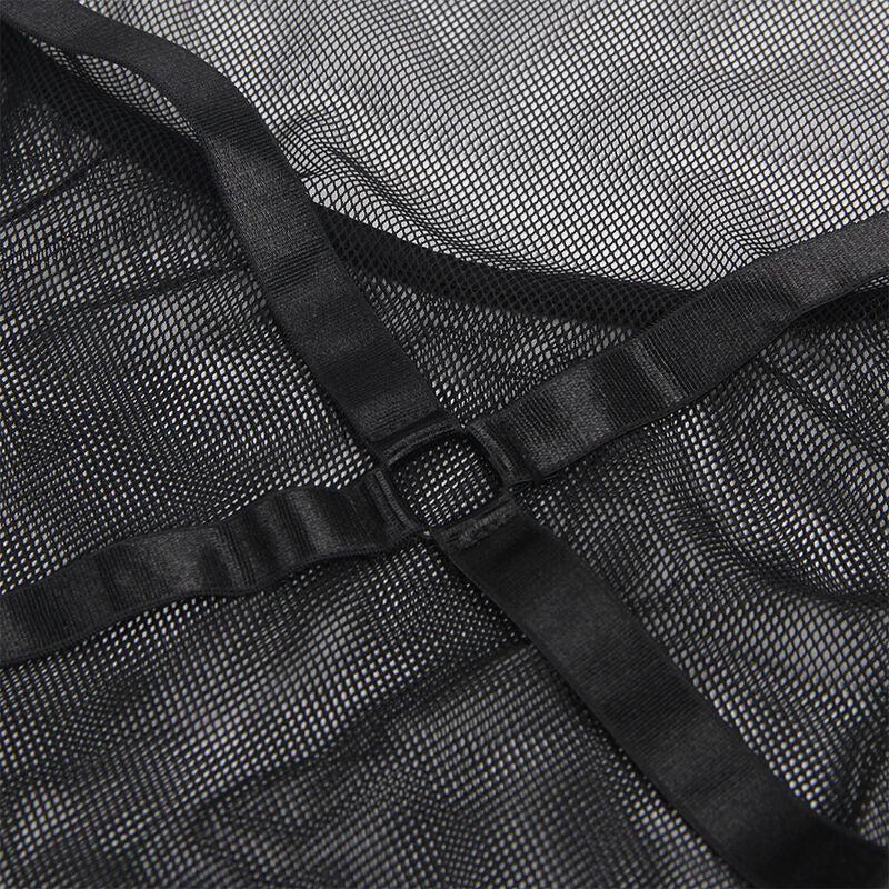 SUBBLIME - ROBE NOIRE TRANSPARENTE COL LICOU S/M