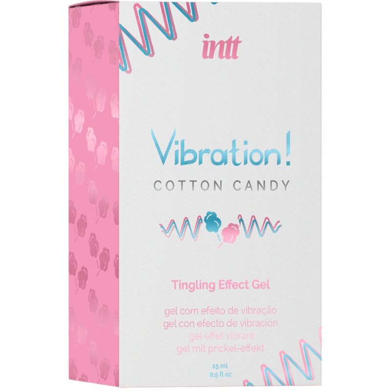 INTT - POWERFUL INTIMATE STIMULANT LIQUID VIBRATING GEL COTTON CANDY 15 ML