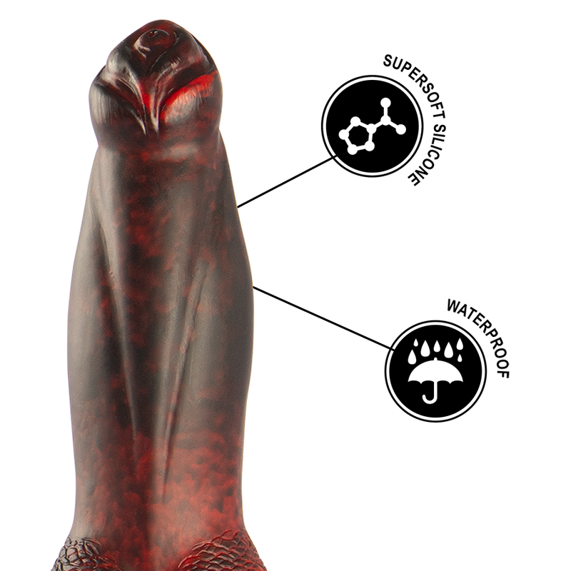 EPIC - PROMETHEUS DILDO TITAN ON FLAMES TÉLÉCOMMANDE RECHARGEABLE