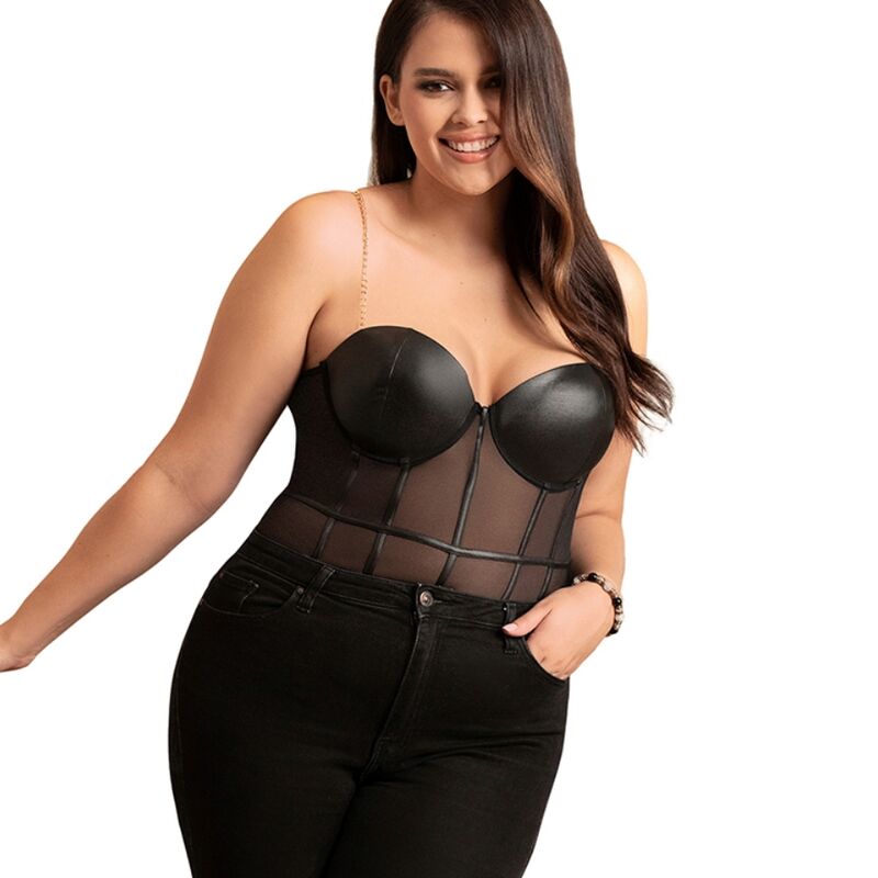 SUBBLIME - BLACK CHAIN STRAP BODY S/M
