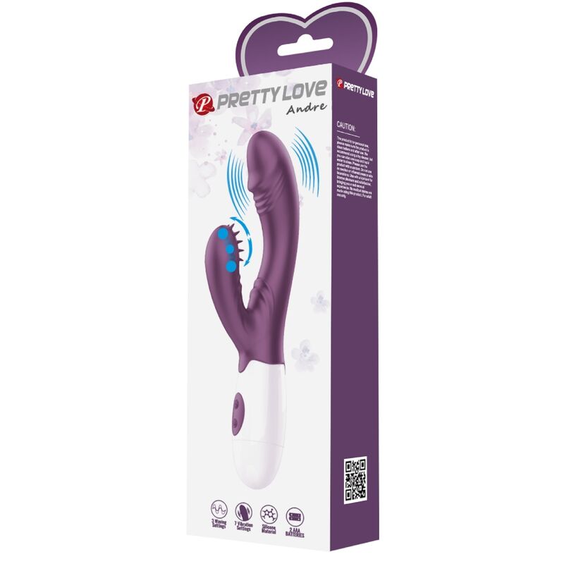 PRETTY LOVE - ANDRE RABBIT VIBRATOR & PURPLE G-SPOT STIMULATOR