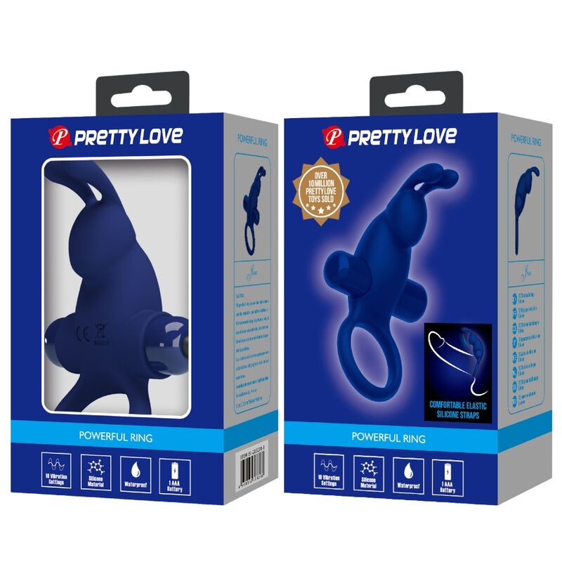 PRETTY LOVE - JIRO BLUE VIBRATING RABBIT RING