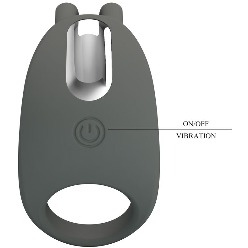 Sex Divinity - STRATUS GREY RABBIT VIBRATING RING