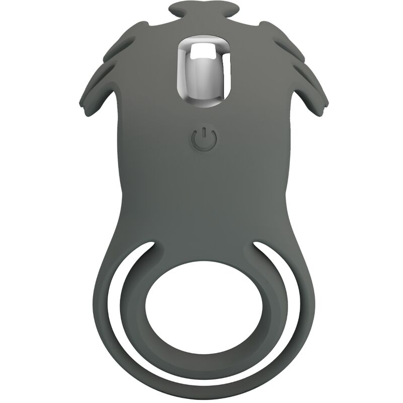 PRETTY LOVE - RUBEN DOUBLE VIBRATING RING WITH GREY STIMULATOR