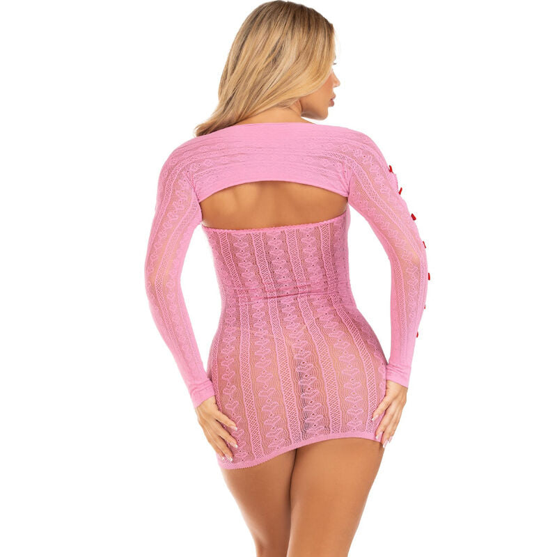 LEG AVENUE - HEART & PINK BOWS DRESS ONE SIZE