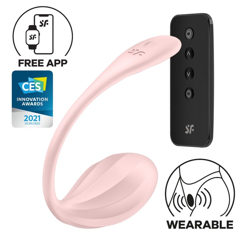 SATISFYER - RIBBED PETAL G-SPOT STIMULATOR REMOTE CONTROL PINK FREE APP