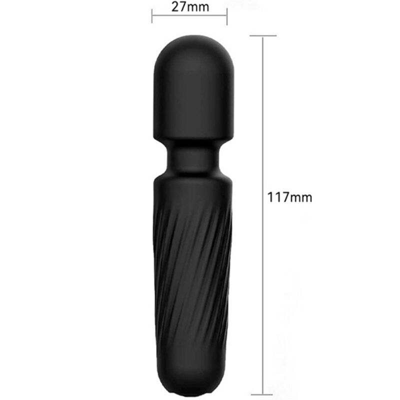 ARMONY - YOUR MAGIC RECHARGEABLE MASSAGER & VIBRATOR 10 VIBRATIONS BLACK